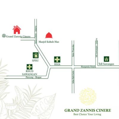 Lokasi Grand Zannis Cinere Depok